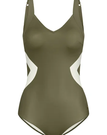 Costum de baie dama  10214522, Poliamida/Elastan, Verde, Verde