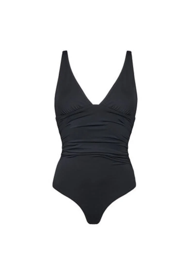 Costum de baie dama  3P5H5I01J, Nylon/Elastan, Negru, Negru