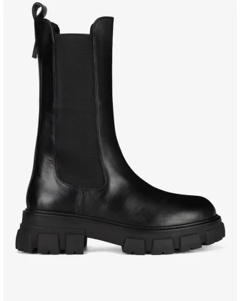Ghete dama  5905588817734, Piele naturala, Negru, Negru