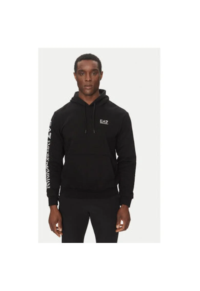 Hanorc barbati  Emporio Armani, 7M000570 AF10377, Bumbac/Poliester, Negru, Negru