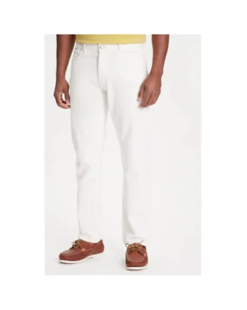 Pantaloni barbati  4RZVUE01W, Bumbac, Ecru, Ecru