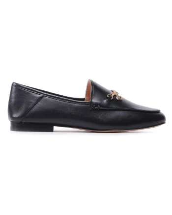 Mocasini dama  CB989, Piele naturala, Negru, Negru