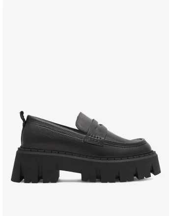 Mocasini dama  5905588045212, Piele naturala, Negru, Negru