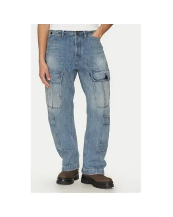 Pantaloni barbati G Star Raw, D26111-D499, Bumbac, Albastru, Albastru