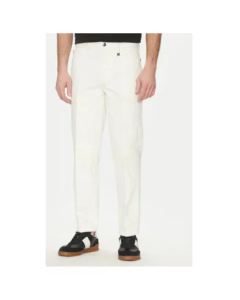 Pantaloni barbati  UMP25142JE, Bumbac, Alb, Alb