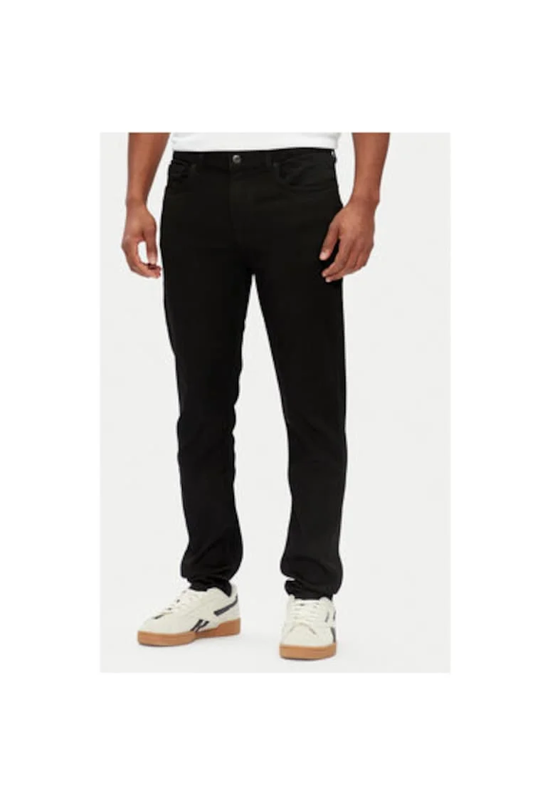 Pantaloni barbati  PM207388XM9, Viscoza/Poliester, Negru, Negru