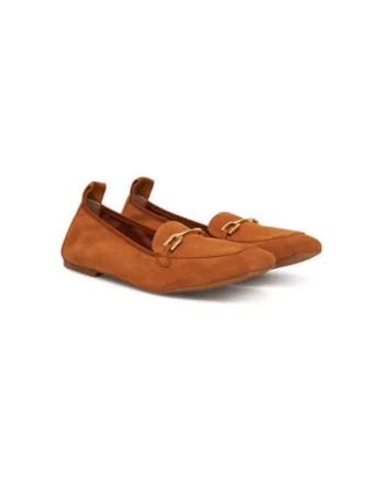 Mocasini dama  BAIRON_KS, Piele naturala, Portocaliu, Portocaliu