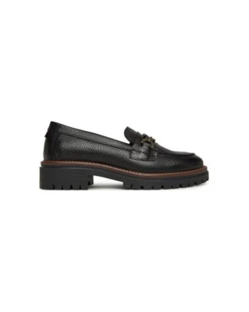 Mocasini dama  LFO0755BK52, Piele naturala, Negru, Negru