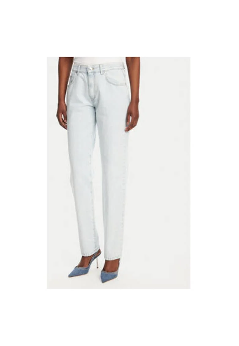 Pantaloni dama  53-8040, Bumbac, Albastru, Albastru