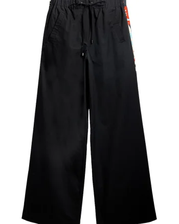 Pantaloni dama  25SWPW19, Bumbac, Negru, Negru