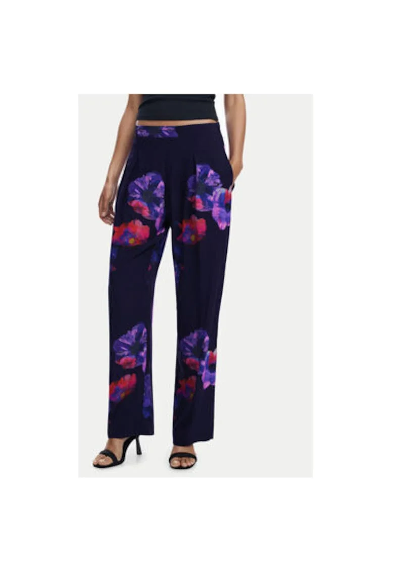 Pantaloni dama  25SWPWX5, Viscoza, Negru, Negru