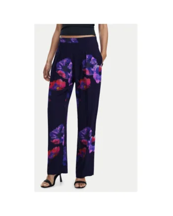 Pantaloni dama  25SWPWX5, Viscoza, Negru, Negru