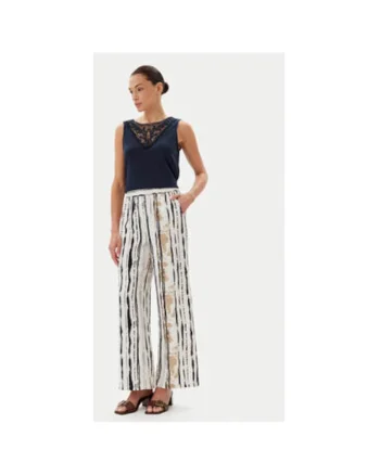 Pantaloni dama  15339132, Viscoza/Nylon, Alb, Alb