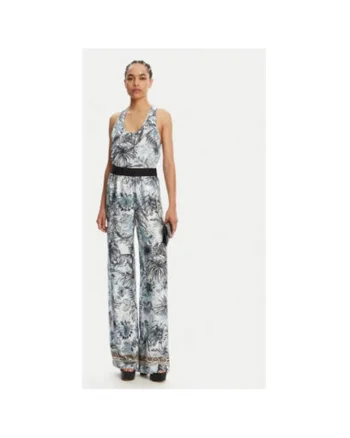 Pantaloni dama  78PAA120 NS605, Viscoza, Albastru, Albastru