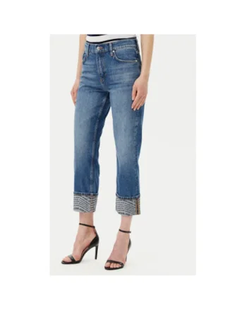Pantaloni dama  10019647 30046438, Bumbac, Albastru, Albastru