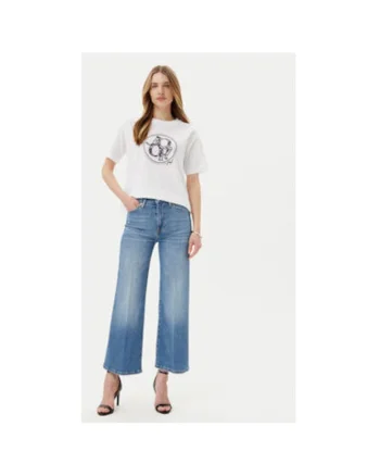Pantaloni dama  10019650 30046443, Bumbac/Elastan, Albastru, Albastru