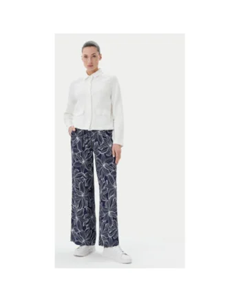Pantaloni dama  14002153, Viscoza, Bleumarin, Bleumarin