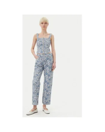 Pantaloni dama Levi S, A9150-0009, Bumbac, Albastru, Albastru