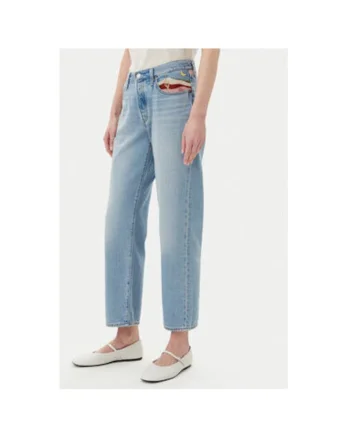 Pantaloni dama Levi S, A9150-0008, Bumbac/Lyocell, Albastru, Albastru