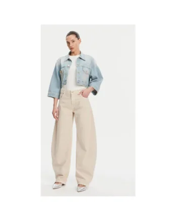 Pantaloni dama  DD5146, Bumbac, Bej, Bej