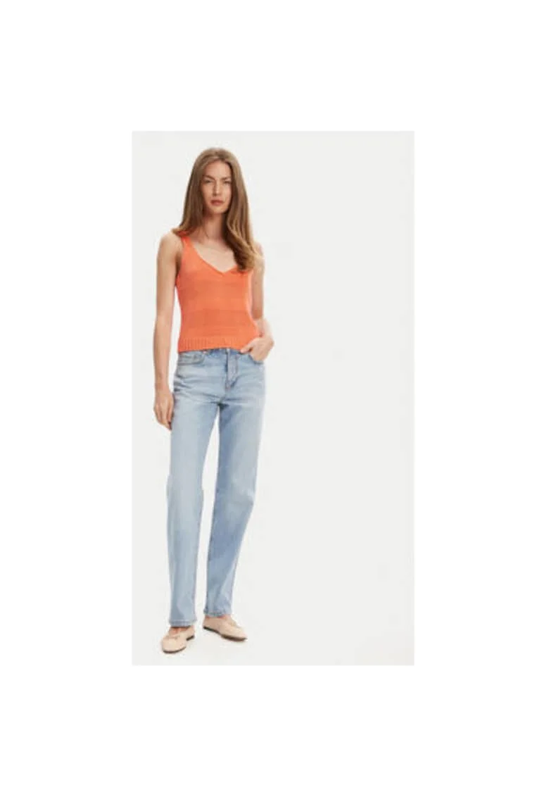 Pantaloni dama  41TBDE00J, Bumbac/Elastan, Albastru, Albastru