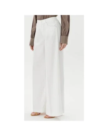Pantaloni dama  DD5043, Lyocell, Alb, Alb