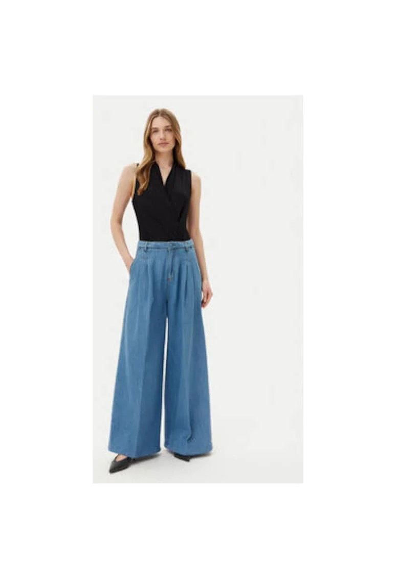 Pantaloni dama  GPP25392JE, Bumbac, Albastru, Albastru