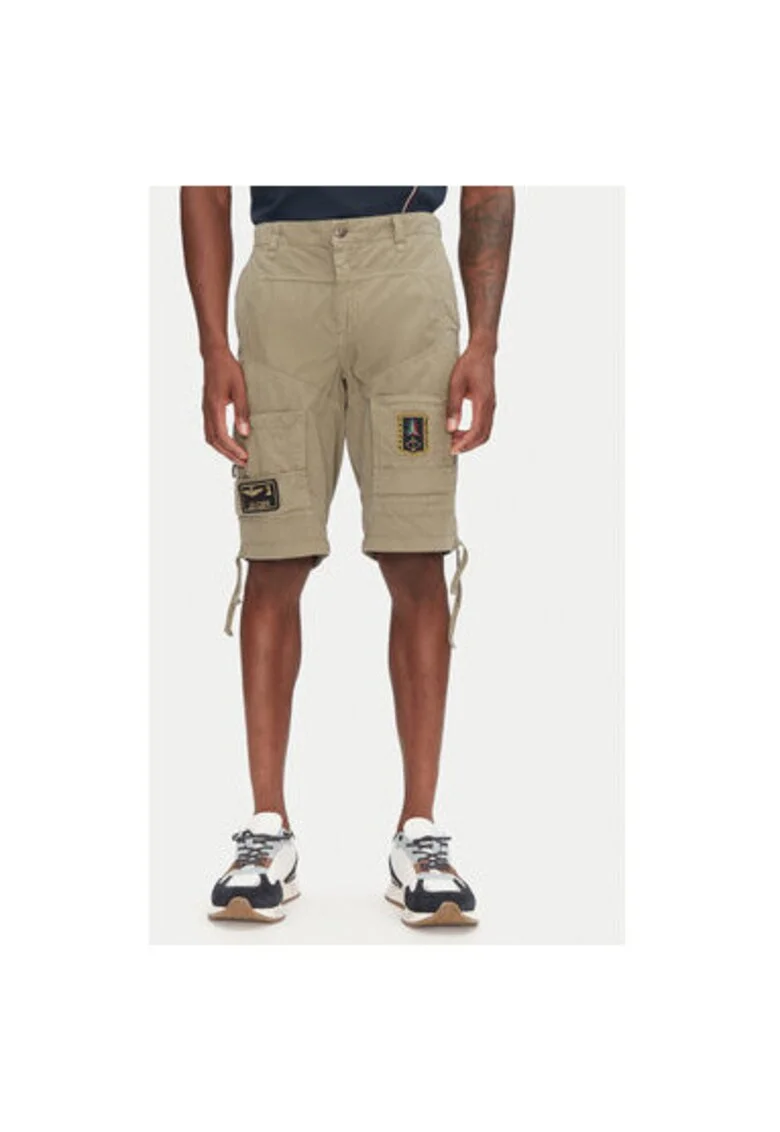 Pantaloni scurti barbati  251BE041CT1122, Bumbac, Kaki, Kaki