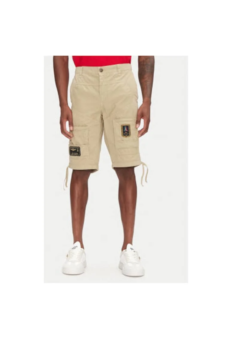 Pantaloni scurti bumbac, Bej