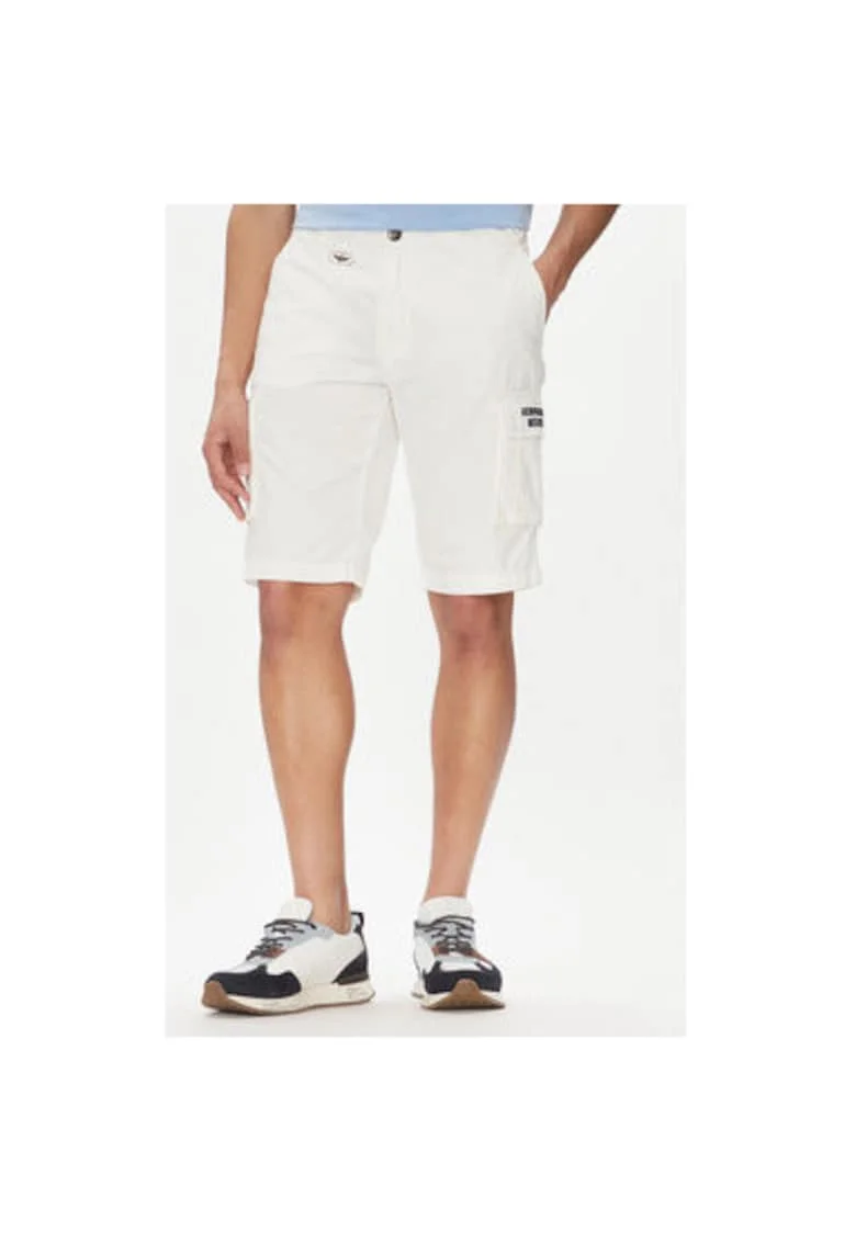 Pantaloni scurti barbati  251BE066CT1122, Bumbac, Alb, Alb
