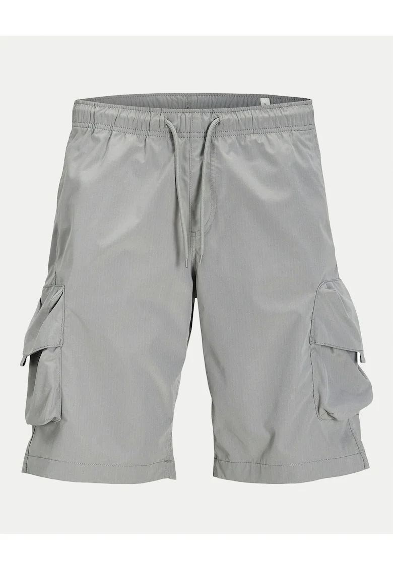 Pantaloni scurti barbati Jack Jones, 12269386, Poliester, Gri, Gri
