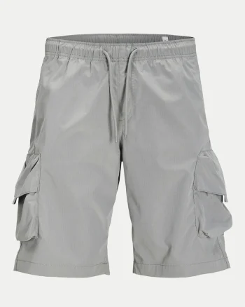 Pantaloni scurti barbati Jack Jones, 12269386, Poliester, Gri, Gri