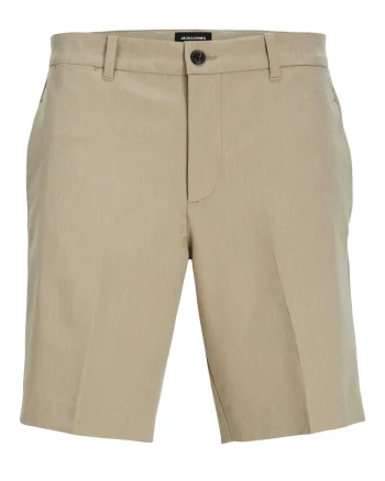 Pantaloni scurti barbati Jack Jones, 12271357, Poliester reciclat/Poliester, Bej, Bej