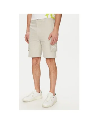 Pantaloni scurti barbati  60100045, Bumbac, Alb, Alb