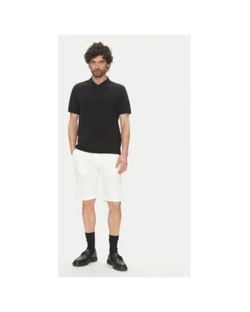 Pantaloni scurti barbati  265812 552829, Bumbac/Elastan, Alb, Alb