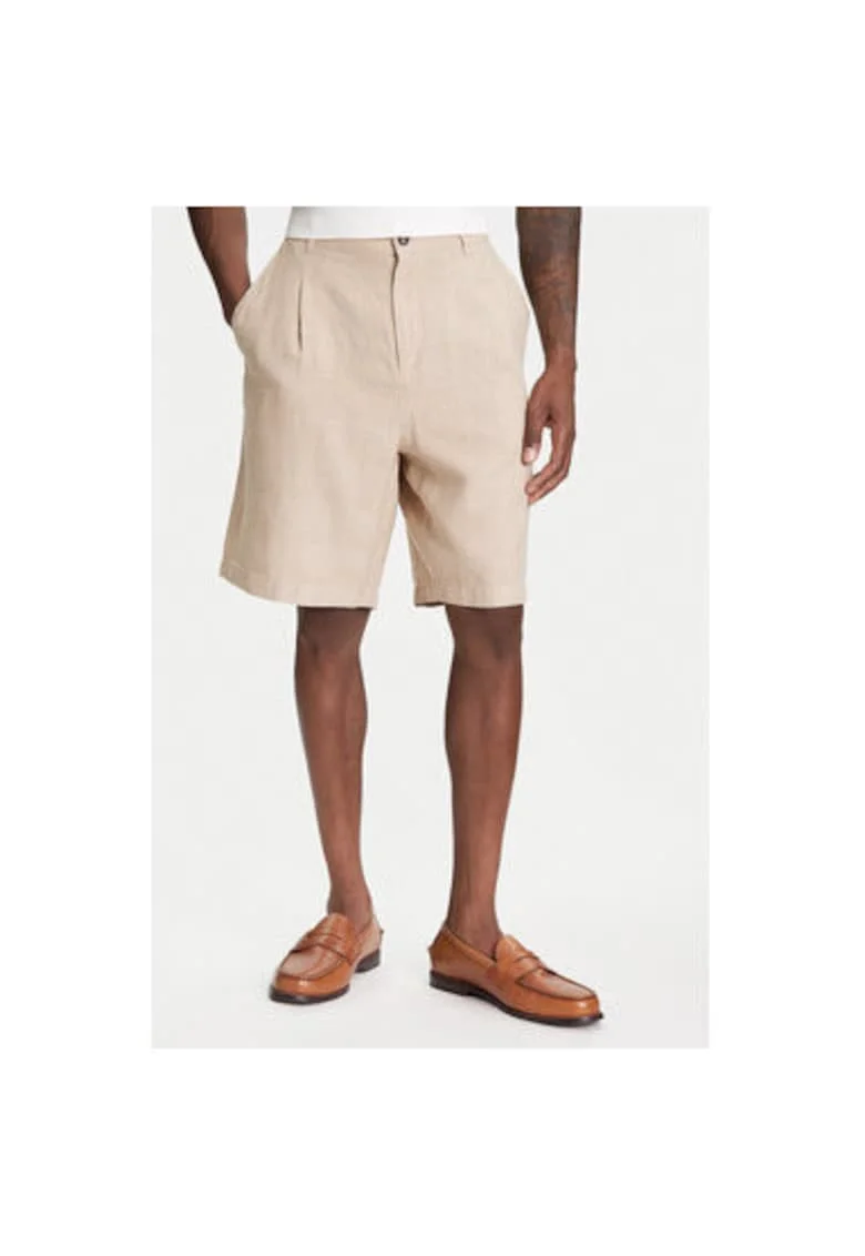 Pantaloni scurti barbati  43B3U9010, In/Bumbac, Bej, Bej
