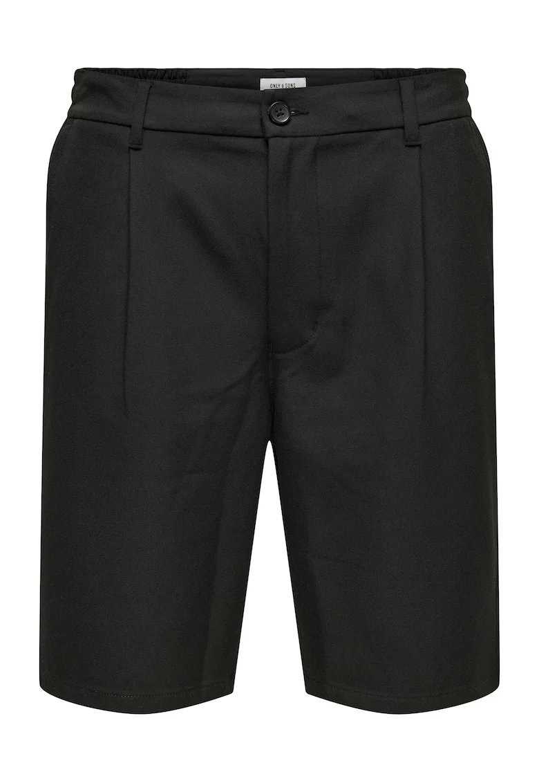 Pantaloni scurti barbati  Sons, 22032473, Poliester reciclat/Viscoza, Negru, Negru
