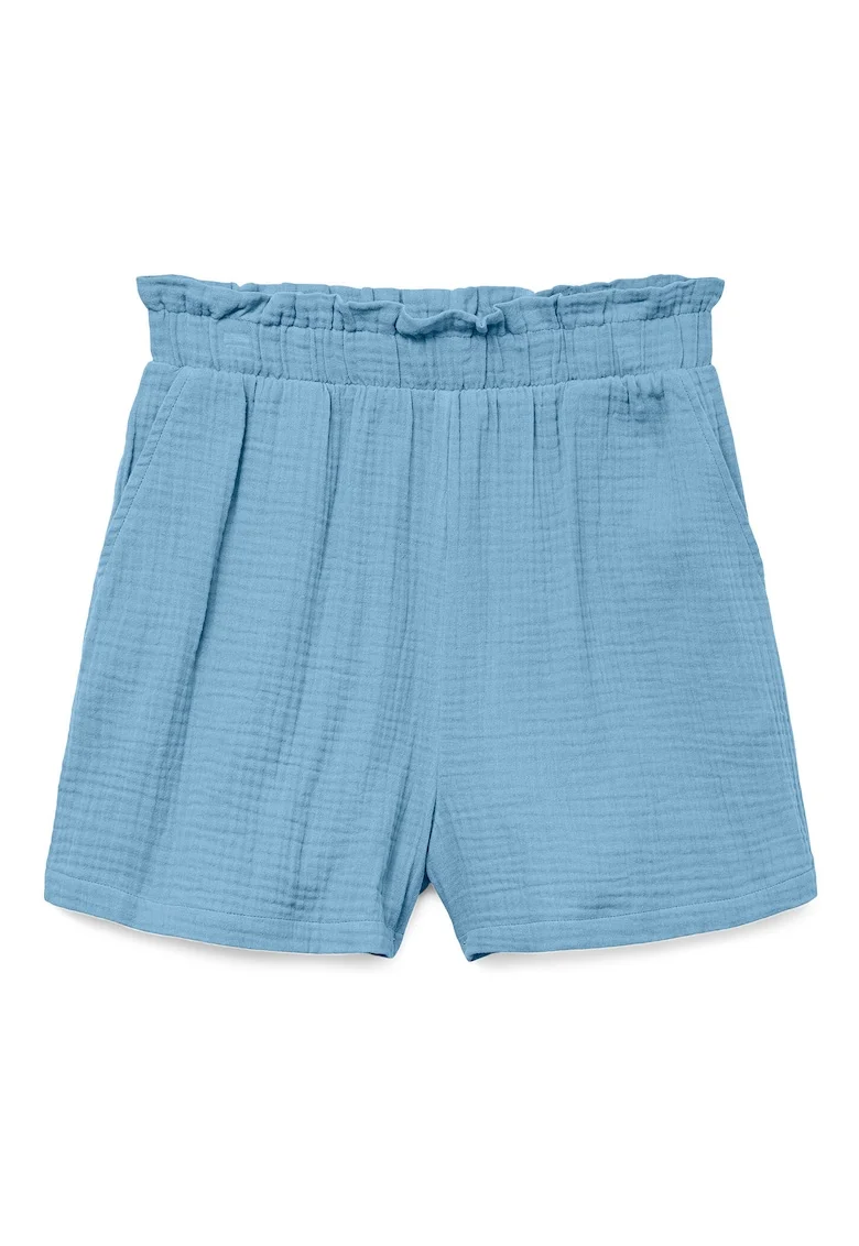 Pantaloni scurti dama  10279687, Bumbac, Albastru, Albastru