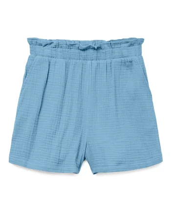 Pantaloni scurti dama  10279687, Bumbac, Albastru, Albastru