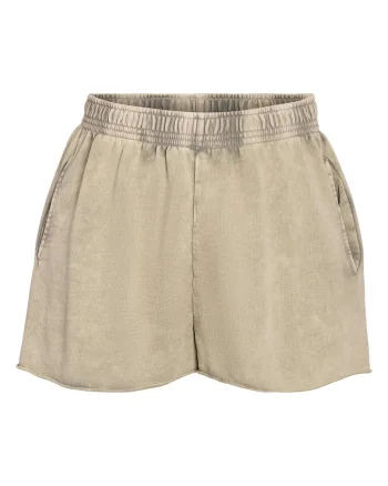 Pantaloni scurti dama  27034217, Bumbac, Bej, Bej