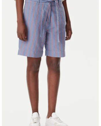 Pantaloni scurti dama,  305332158, Bumbac/In, Albastru, Albastru