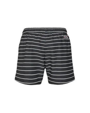 Pantaloni scurti de baie barbati  221043, Poliester, Alb/Negru, Alb/Negru