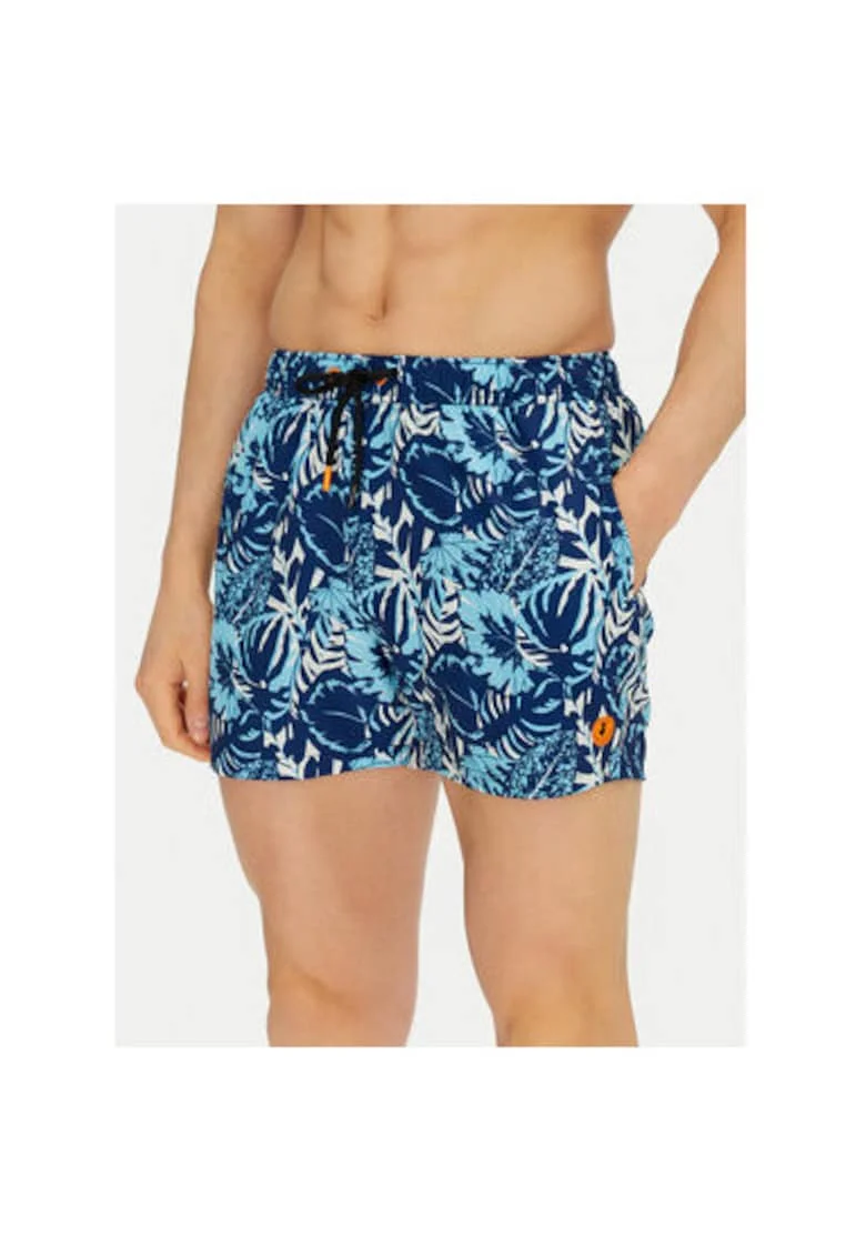 Pantaloni scurti de baie barbati  DW1222M-SIPO20, Poliester, Albastru, Albastru