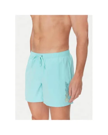 Pantaloni scurti de baie barbati  EQYJV04141, Poliester, Turcoaz, Turcoaz