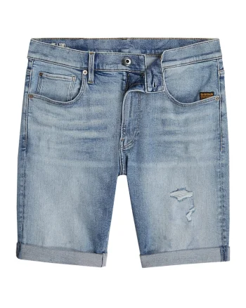 Pantaloni scurti din denim barbati G Star Raw, D10481-D760, Bumbac/Lyocell, Albastru, Albastru