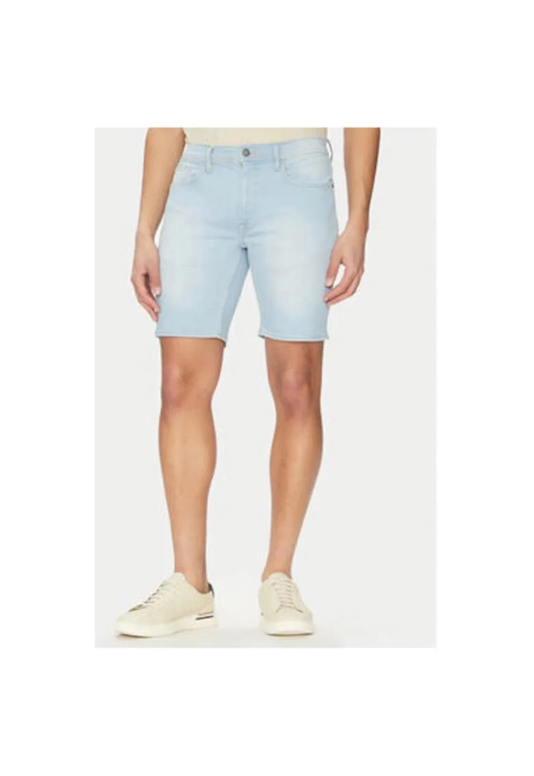 Pantaloni scurti din denim barbati, Albastru