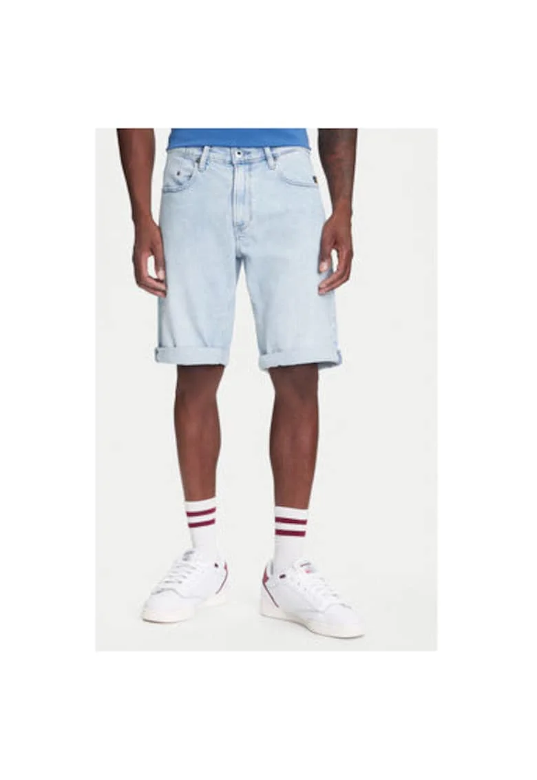 Pantaloni scurti din denim barbati G Star Raw, D24430-D549, Bumbac/Elastan, Albastru, Albastru