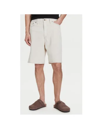 Pantaloni scurti din denim barbati  781609-00, Bumbac/Lyocell, Bej, Bej