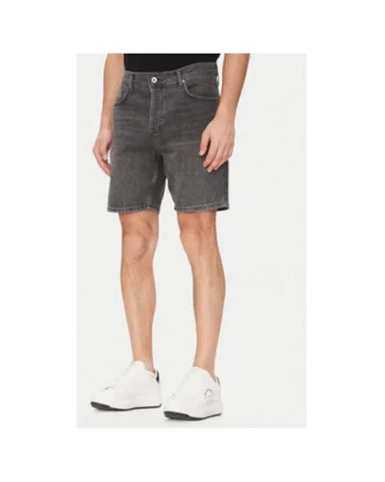 Pantaloni scurti din denim barbati  A2M10084, Bumbac organic, Gri, Gri
