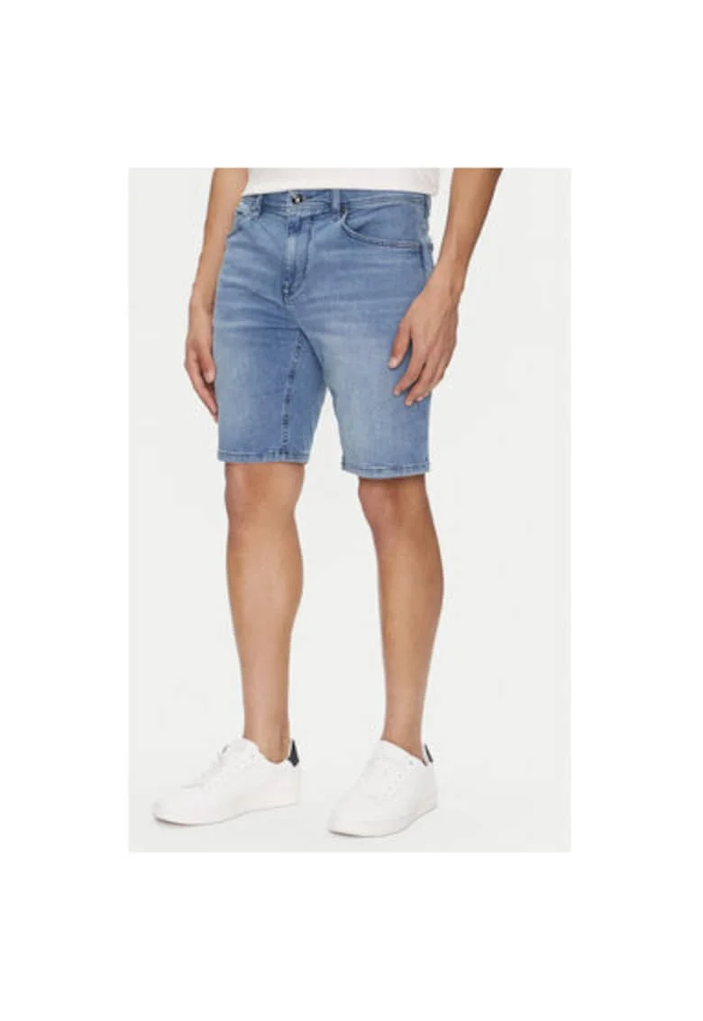 Pantaloni scurti din denim barbati  10018247 30043024, Bumbac, Albastru, Albastru